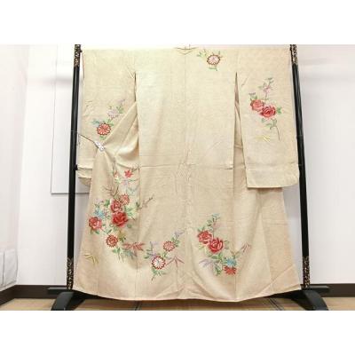 豪華 総手刺繍 振袖 仮絵羽 未仕立て 銀通し 金駒 金彩 宝尽くし 金糸 正絹 豪華 総手刺繍 振袖 仮絵羽 未仕立て 銀通し 金駒 金彩 宝尽くし 金糸