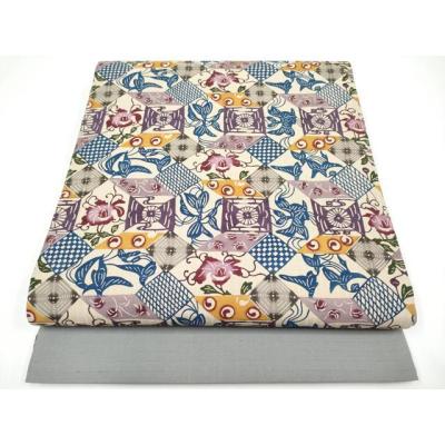 平和屋着物□極上 本場琉球紅型 八寸名古屋帯 紬地 花籠