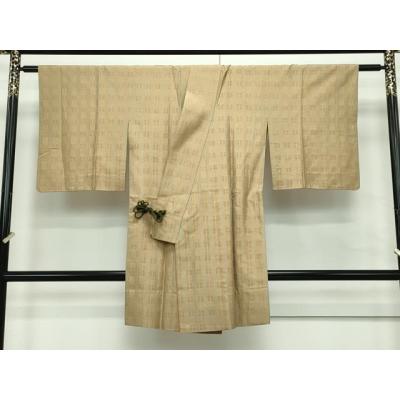 平和屋本店▽極上　首里　ロートン織　道屯織　単衣　本藍　変わり市松　逸品　未使用　DZAB3599kh6 平和屋本店▽極上 首里 ロートン織 道屯織 単衣 本藍 変わり市松 逸品