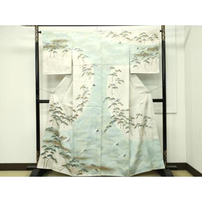 平和屋着物●名門・上野家　四代目 上野真(二代目 上野為二)　色留袖　重ね山松文　暈し染め　正絹　逸品　AABF2019cs 上野為二のおすすめ人気商品一覧 通販 - Yahoo!ショッピング