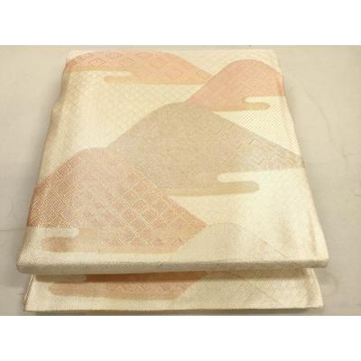 平和屋着物▽袋帯　帯反物 スリーシーズン 春夏秋 金縷玻璃帯地 煌羅織 京都響庵　菱　金糸　共箱・証紙付き　逸品　未使用　DABD7188zzz 平和屋着物▽袋帯 帯反物 スリーシーズン 春夏秋 金縷玻璃帯地 煌羅織