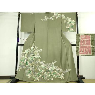 最終SALE❗️モダンでドレッシー【訪問着】たたき染め　友禅　正絹　裄長め 平和屋ヤフーショッピング店 - 訪問着・付下げ｜Yahoo!ショッピング