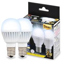 【E17】アイリスオーヤマ LED電球 60W形相当 昼光色 口金直径17mm 広配光 2個パック 密閉器具対応 LDA7D-G-E17-6T6 | HelloDear