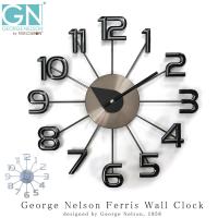 掛け時計 George Nelson Ferris Wall Clock ウォールクロック インテリア 時計 メタル 壁掛け時計 おしゃれ モダン アメリカ ギフト プレゼント