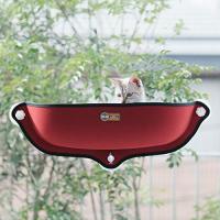 K&amp;H WINDOW BED KITTY SILL RED/KHBD6294RD/ウィンドウベッド/ネジ式吸盤猫用ベッド/レッド色/窓が好きな愛 | ヘルクレス ヤフーショップ