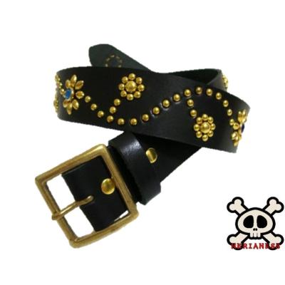 栃木レザー ベルト スタッズ ターコイズ（ファッション）のおすすめ