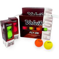 Volvik ボルビック フライオン ゴルフボール マット仕上げ 2ピース構造 24球 マルチカラー（オレンジ・グリーン・イエロー・レッド） | PLAN B