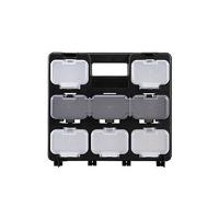 パーツボックス 黒枠 スケルトンパーツボックスミニ フタ付ミニ小箱12個 スケルトンパーツボックス デンサン SPS-2912 | PLAN B