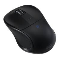 Digio2 Bluetoothマウス 3ボタン 静音 ブルーLED 小型 ブラック MUS-BKT111BK | ひぐらし工房