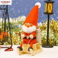 NORDIKA Nisse クリスマス人形 そりに乗ったサンタ 約150mm エストニア製 NRD120072 | ひかりTVショッピングYahoo!店
