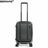 バーマス BERMAS キャリーケース スーツケース INTER CITY フロントオープン35L 48cm ブラックヘアライン 60520 出張 旅行 ビジネス BER6052071 | ハイカム
