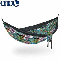 イーノ ENO ハンモック 1人用 2人用 DoubleNest Hammock Prints Nature Talk/Black DNP345 キャンプ ピクニック アウトドア ENO0850026605310 | ハイカム