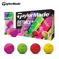 テーラーメイド TaylorMade ゴルフボール 1ダース DISTANCE+ SOFT ディスタンス+ ソフト マルチカラー ボール M7174701 | 沖縄 ヒマラヤ Yahoo!店