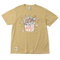 チャムス CHUMS Tシャツ 半袖 レディース フレイムリターダントチャムスポップコーンTシャツ CH11-2184 Beige | ヒマラヤ Yahoo!店