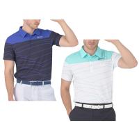 スリクソン SRIXON ゴルフウェア ポロシャツ 半袖 メンズ エクシードライパネルプリント半袖ポロ RGMXJA08 | ヒマラヤ Yahoo!店