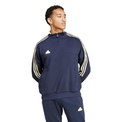 【希少】adidas　ハーフジップ　スウェット　センターロゴ　黒　白　2XL アディダス ハーフジップトレーナーのおすすめ人気商品一覧 通販