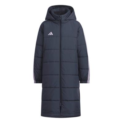 adidas Climastorm ベンチコート ネイビー 160 adidas - adidas ベンチコート 中綿コート ネイビー ピンク 160