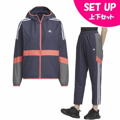 ウィンドブレーカー レディース 上下（adidas／マラソン、ランニング