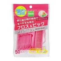 「UFCサプライ」 フロス&amp;ピック ピーチミントフレーバー 50本入 「日用品」 | ひまわりの薬屋