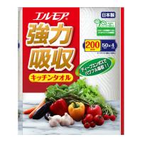 カミ商事 エルモア 強力吸収 キッチンタオル 4ロール入り 2枚重ね | 姫路流通センター