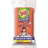 3M キッチンスポンジ スコッチブライト 抗菌 ハイブリッドネットスポンジ オレンジ | 姫路流通センター