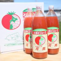 北海道下川町特選とまとジュース「ふるさとの元気」1000ml×6本トマト | hinaharu
