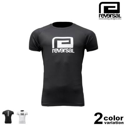 REVERSAL リバーサル リゾート柄 ノースリーブ ラッシュガード 黒 リバーサル reversal RESORT SHORT RASH GUARD | reversal