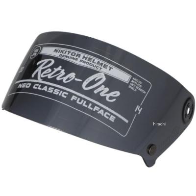 ニキトー　レトロワン　ヘルメット　シールドスモーク NIKITOR Retro-One GLOSS BLACK