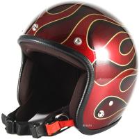 JCP-41 ナナニージャム 72JAM ジェットヘルメット FLAMES 赤 フリーサイズ(57-60cm未満) HD店 | ヒロチー商事 2号店