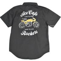 【メーカー在庫あり】 AC001WH-BK-XL エースカフェロンドン ACE CAFE LONDON ワークシャツ Live to Ride 黒 XLサイズ HD店 | ヒロチー商事 2号店