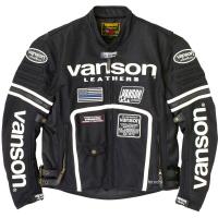 VS24105S バンソン VANSON 2024年春夏モデル メッシュ ライダースジャケット 黒/白 Lサイズ HD店 | ヒロチー商事 2号店
