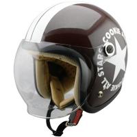 4984679513213 TNK工業 ジェットヘルメット CA-6 メタリックブラウン/ホワイト キッズサイズ（54-56cm） HD店 | ヒロチー商事 2号店