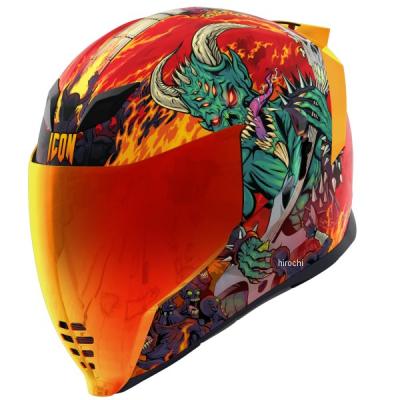 ICON エアフライト フェーダー フルフェイス ヘルメット オレンジ 黒 S ICON ヘルメット airfliteのおすすめ人気商品一覧 通販 - Yahoo
