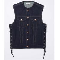 6601 カドヤ KADOYA 2024年春夏モデル ベスト SOLID BIKER VEST ネイビー 4Lサイズ JP店 | ヒロチー商事 1号店