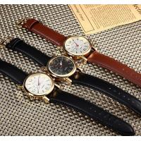 腕時計 時計 メンズ アナログクォーツウォッチ #54 ブラック文字盤/ブラックレザーストラップ 高級感 シンプル ビジネス  _ | Hiro land
