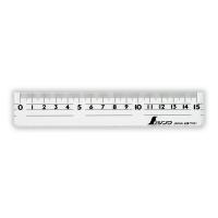直定規 アクリル製　15cm 77041　広島工具　シンワ測定 | 広島工具