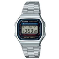 【ポスト投函で送料無料】CASIO カシオ A168WA-1A2WJR スタンダード メタルバンド 日常生活防水 見やすいデジタル表記 | hit-market