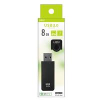 【ゆうパケットで送料無料】Lazos キャップ式USBフラッシュメモリ ブラック 8GB L-US8-CPB USB3.0/ 2.0/1.1 互換 | hit-market