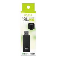 【ポスト投函で送料無料】Lazos キャップ式USBフラッシュメモリ ブラック 128GB L-US128-CPB USB3.0/ 2.0/1.1 互換 | hit-market