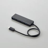 エレコム USB3.1(Gen1)HUB/Type-C/Aメス4ポート/バスパワー/30cm/ブラック U3HC-A430BBK | ヒットライン