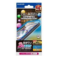 エレコム iPhone 15 Plus ガラスフィルム ゲーミング 高透明 ブルーライトカット PM-A23BFLGGEBL | ヒットライン