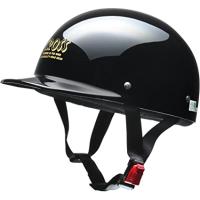 リード工業 ハーフヘルメット ブラック ( CR-680 ) 207-03163 | ヒットライン