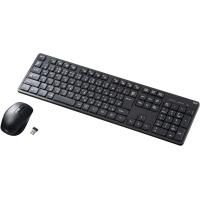 サンワサプライ ワイヤレス静音キーボードマウスセット SKB-WL37SETBK | ヒットライン