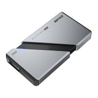 バッファロー PC向け USB4(Gen3x2)対応 High-End ポータブルSSD 2TB シルバー SSD-PE2.0U4-SA | ヒットライン
