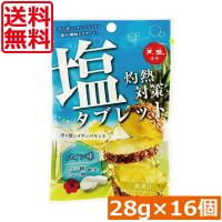 送料無料 赤穂化成 灼熱対策 塩タブレット パイン味 28g　×16個 塩分補給 | ひとみコンタクト