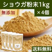 ショウガ 粉末 1kg×4個 生姜 パウダー しょうが 粉末 ジンジャー | 青汁・健康粉末の健康生活研究所