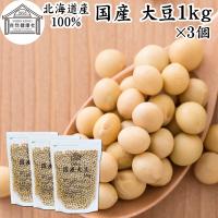 大豆 1kg×3個 国産 北海道産 トヨマサリ とよまさり ユキホマレ 乾燥 無添加 味噌用 豆乳用 生豆 | 青汁・健康粉末の健康生活研究所
