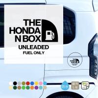 給油口 ステッカー THE HONDA N-BOX おしゃれ nbox NBOX カスタム custom カッティングステッカー 防水 シール カーステッカー 車 シンプル きりもじいちば | きりもじいちばYahoo!店