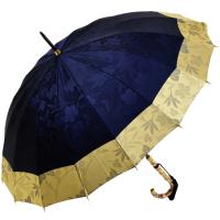 傘 レディース 長傘 前原光榮商店 16本骨 雨傘 Fiore フィオーレ  ネイビー