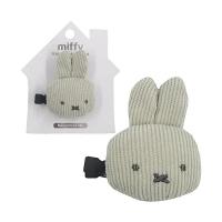 [クーポン利用で10%off][超目玉]ミッフィー マスコット 前髪クリップ ＜MF38781/IVORY＞ miffy くすみカラー ヘアー アクセサリー キャラクター | ほびすと